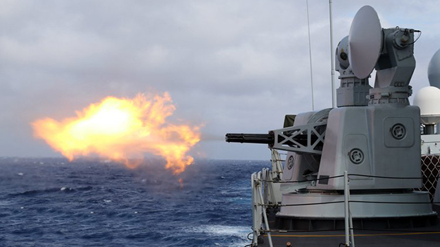 海軍柳州艦組織實戰(zhàn)背景高難科目訓練